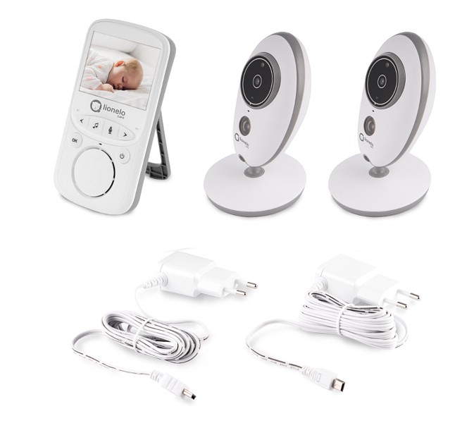 Lionelo Babyline 5.1 elektronischer Babyphone mit Kamera mit 2 cameras Lebenslange Garantie