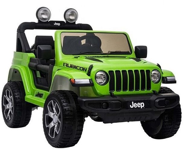 Lean Toys Auto na akumulator Jeep Rubicon max.obciążenie 35kg Zielony