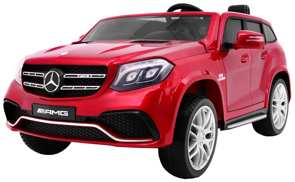 Ramiz Mercedes Benz GLS 63 AMG 2 persons 4WD Lacquered Red (4 motors + 2 batteries + remote control) PA.HL228.EXL.CR