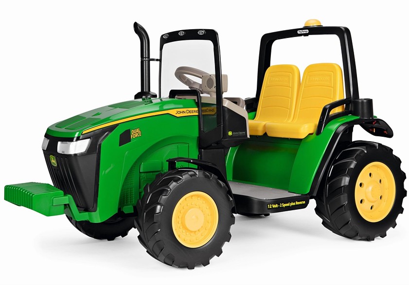 Peg Perego JOHN DEERE DUAL FORCE large tractor powered by 12V