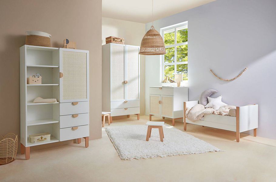 Bellamy Ratata room (cot/sofa 120x60 + chest of drawers with changing table + wardrobe + bookcase)