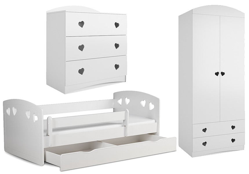 Kocot Kids Julia room (bed with drawer 160x80 + wardrobe + chest of drawers)