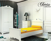 Timoore Clariss Basic Pokój młodzieżowy (łóżko 200x90 + komoda + szafa) Biały / KURIER GRATIS
