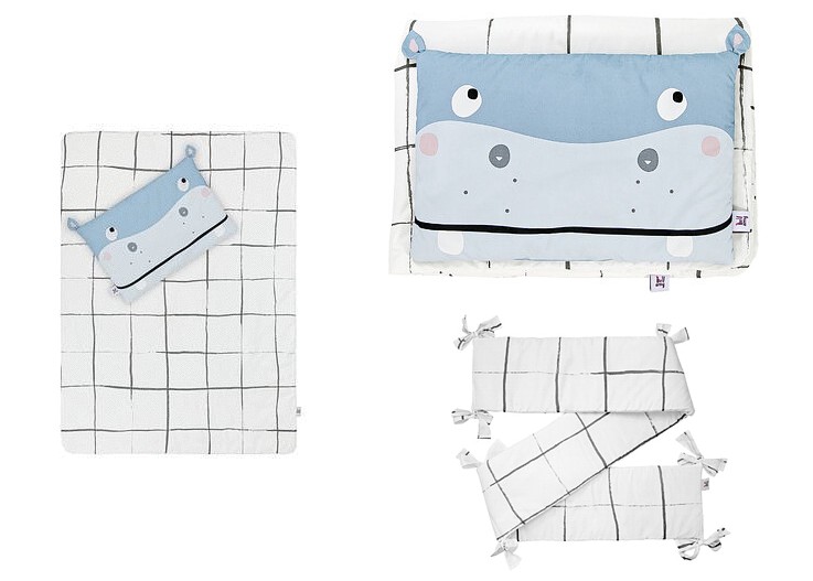 Bellamy 3 elements bedding Oh Hippo (Size M)