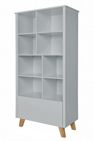 Novelies Zara bookcase with drawer /colour grey