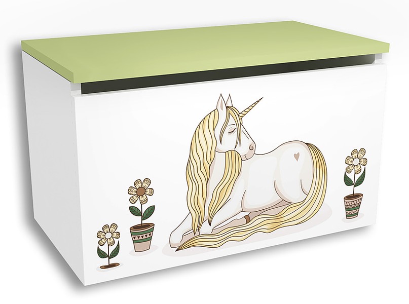 MTM Unicorn Toy Box A colour Ocean Green