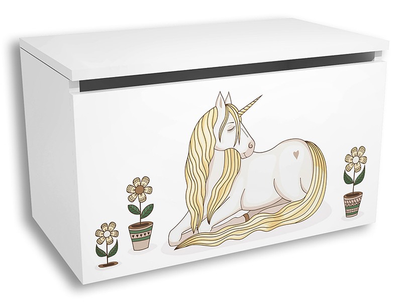 MTM Unicorn Spielzeuge Box B Farbe Snow Weiß