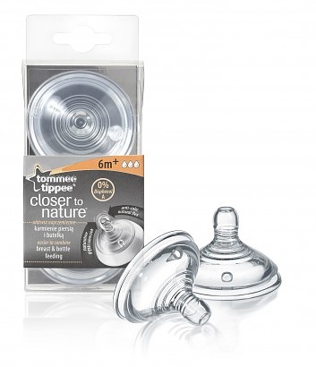 Tommee Tippee Teat with medium flow / easivent technology