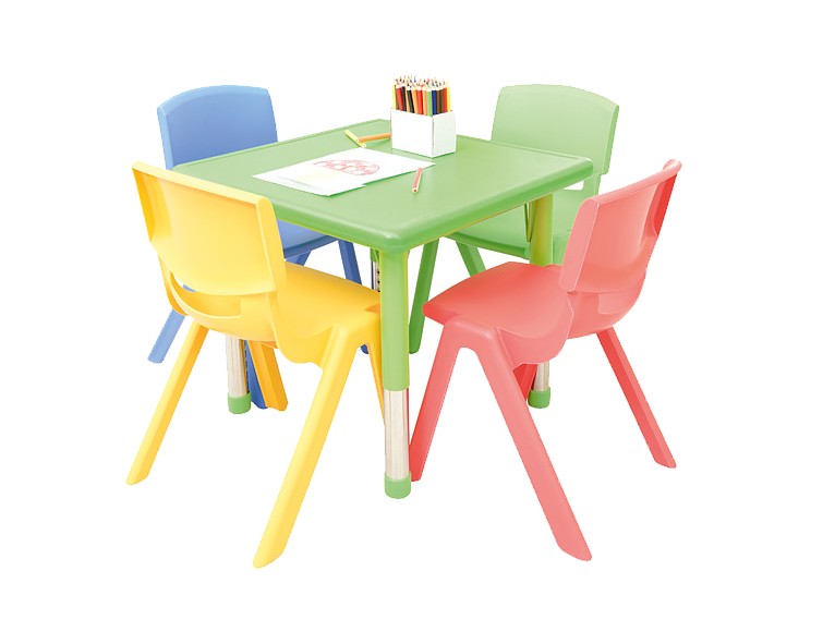 My Bambino Dumi table square with Dumi chairs (set 5583) size 3 (height 118-142 cm)