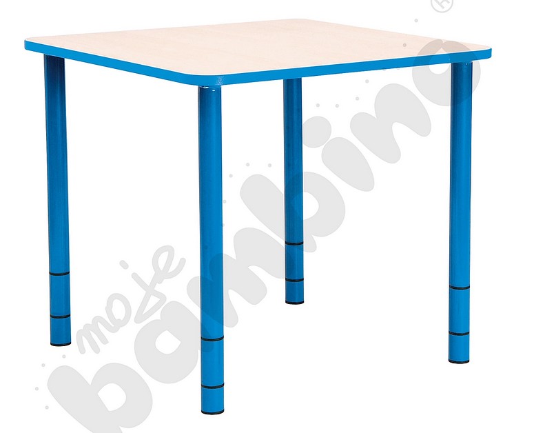 My Bambino Bambino quadratischer Tisch 65x65 mit verstellbarer Höhe