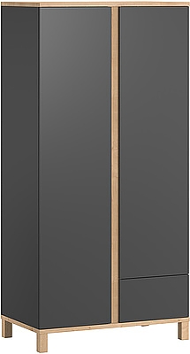 Baby Vox Altitude 2-door wardrobe solid wood / colour graphite