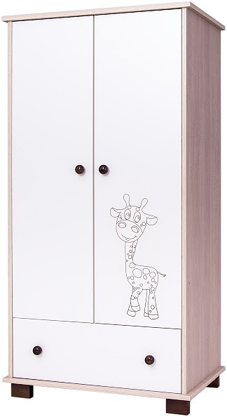 Drewex Giraffe 2-door wardrobe / color oak santana