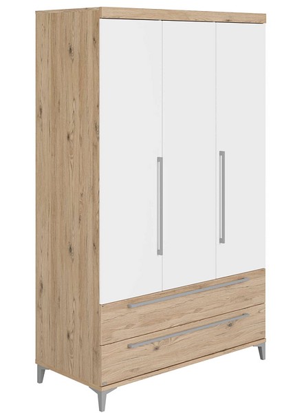Paidi Remo Wardrobe 3-door with drawers solid wood