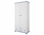 Pinewood Ptilou two-door wardrobe with drawer Prince - Click Image to Close