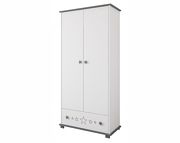 Pinewood Ptilou two-door wardrobe with drawer Stars - Click Image to Close