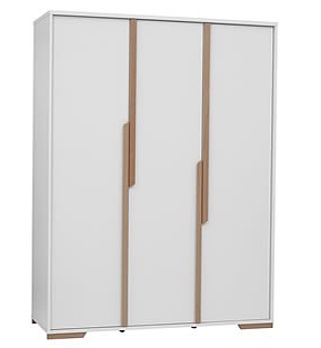 Pinio Snap 3 door wardrobe / white