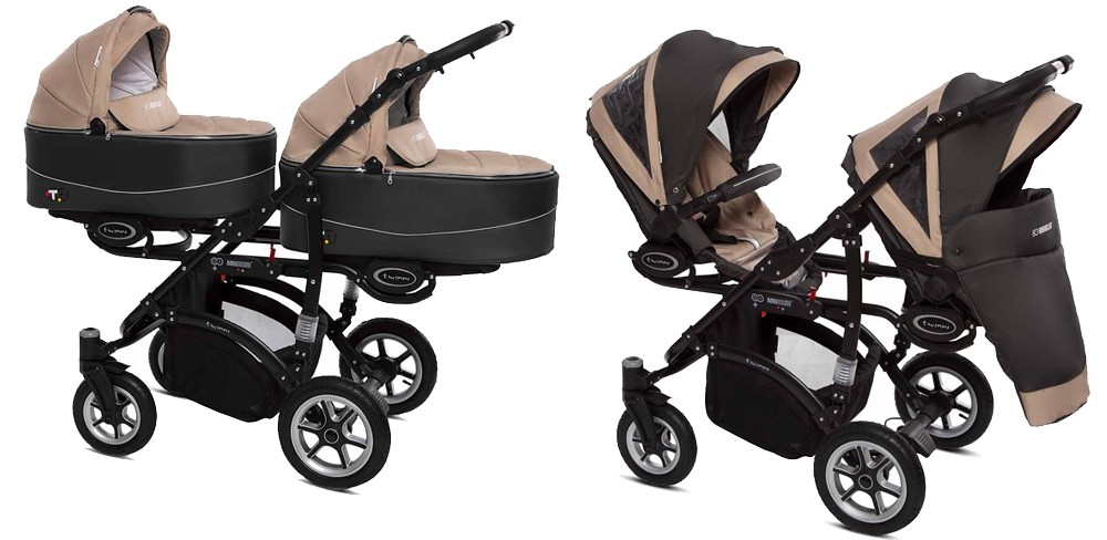 BabyActive Twinni Premium 2in1 (2x pushchair + 2x carrycot) 2023/2024