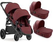 PROMOCJA! Baby Jogger City Select LUX podwójny 2w1 (spacerówka + dod. siedzisko + 2x gondola Bassinet Kit) Port KURIER GRATIS