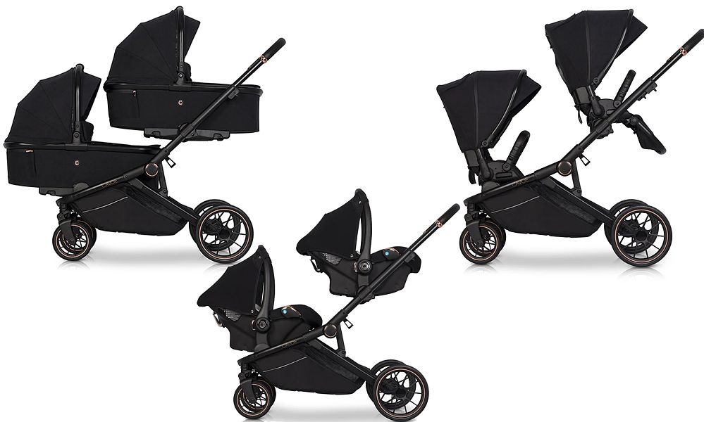 Cavoe Avec stroller for twins (2x pushchair + 2x carrycot + 2x car seat) 2022/2023 FREE SHIPPING