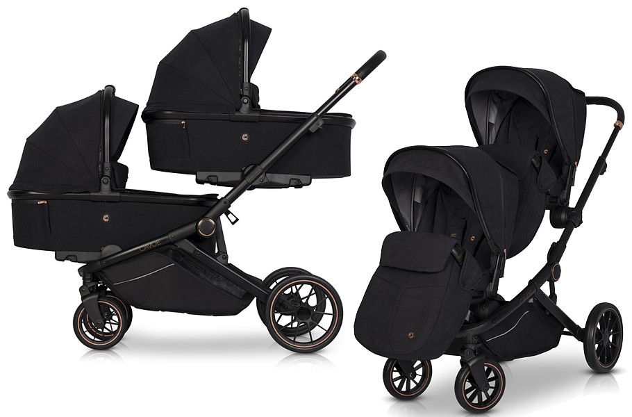 Cavoe Avec stroller for twins (2x pushchair + 2x carrycot) 2022/2023 FREE SHIPPING