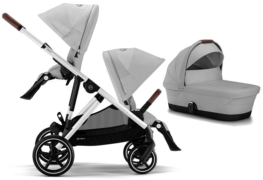 Cybex Gazelle S for siblings 2in1 (frame + 2x seat + carrycot + upper basket) 2023 FREE DELIVERY