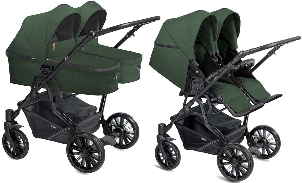 Dorjan Quick Twin PRO 2in1 (frame + 2x pushchair + 2x carrycot) 2023 FREE SHIPPING