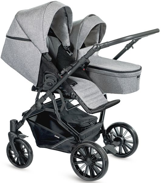 Dorjan Quick Twin PRO 2in1 for siblings (frame + 1x pushchair + 1x carrycot) 2023