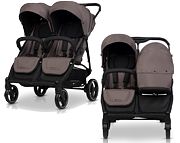 Euro-Cart Doblo wózek dla rodzeństwa (2x spacerówka + 1x gondola) do 22 kg 2024 KURIER GRATIS
