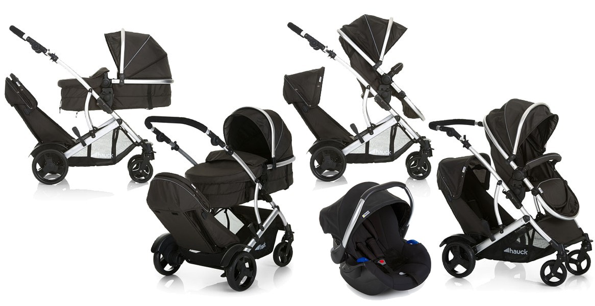 Hauck Duett 2 3in1 (frame + lower seat + upper seat/carrycot + Comfort Fix car seat + adapter) 2022/2023