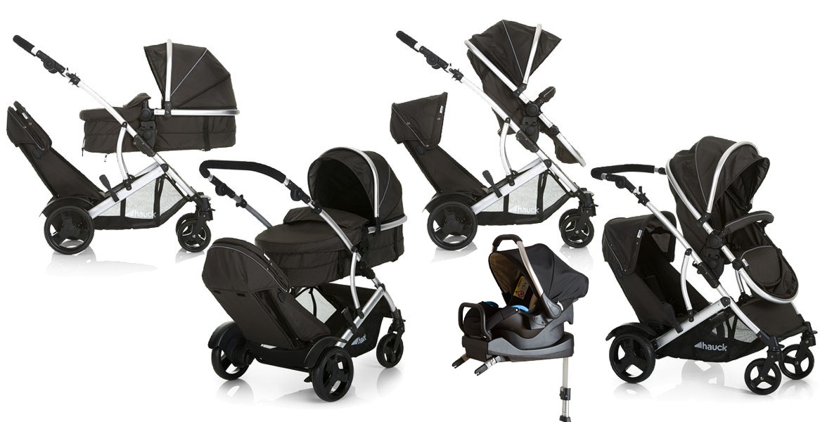 Hauck Duett 2 4in1 (frame + lower seat + upper seat/carrycot + Comfort Fix car seat + adapter + isofix base) 2022/2023