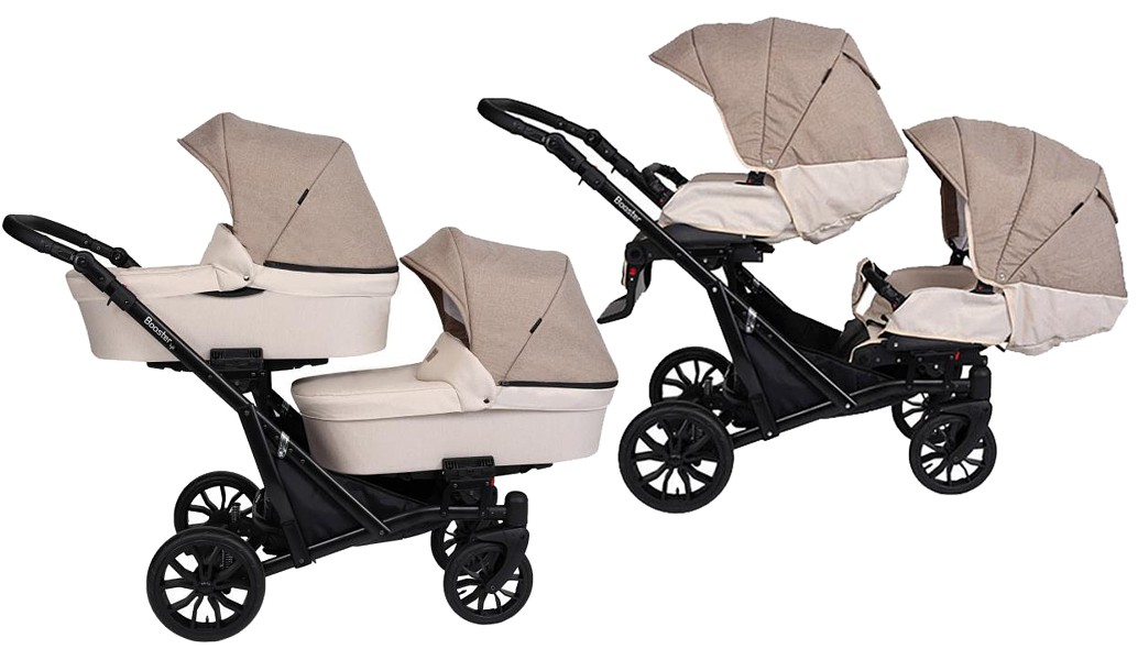 Kunert Booster Light twin stroller 2in1 (2x pushchair + 2x carrycot) 2023/2024