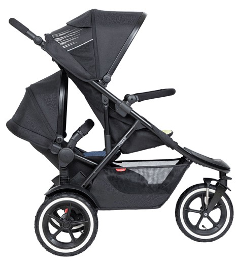 Phil&Teds Sport for siblings (pushchair + additional seat + rocker lazyted + free accessories) FREE DELIVERY