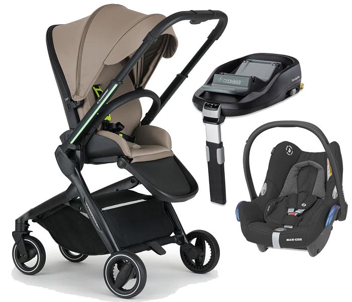 Crescent Twist 3in1 (pushchair + Maxi Cosi Cabrio car seat + familyfix base) 2023