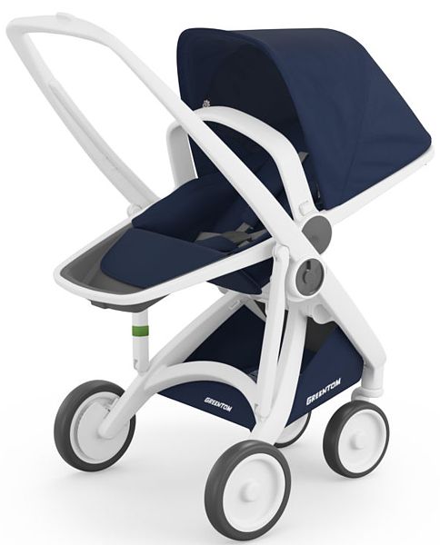 Eco-stroller Greentom Reversible V2.1 (pushchair) frame white FREE DELIVERY
