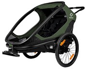 Hamax Outback Twin wózek /przyczepka rowerowa kolor zielono-czarny 2022 KURIER GRATIS - Kliknij na obrazek aby go zamknąć