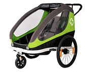 Hamax Traveller Twin wózek /przyczepka rowerowa kolor zielono-szary 2022 KURIER GRATIS - Kliknij na obrazek aby go zamknąć