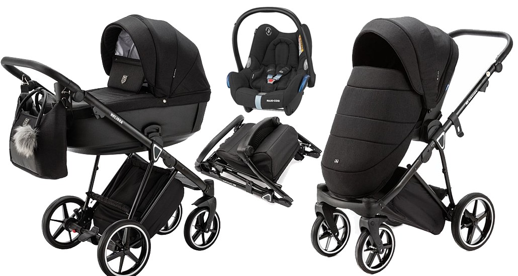 Adamex Belissa Standard 3in1 (pushchair + carrycot + Maxi Cosi Cabrio ) 2023/2024 FREE DELIVERY