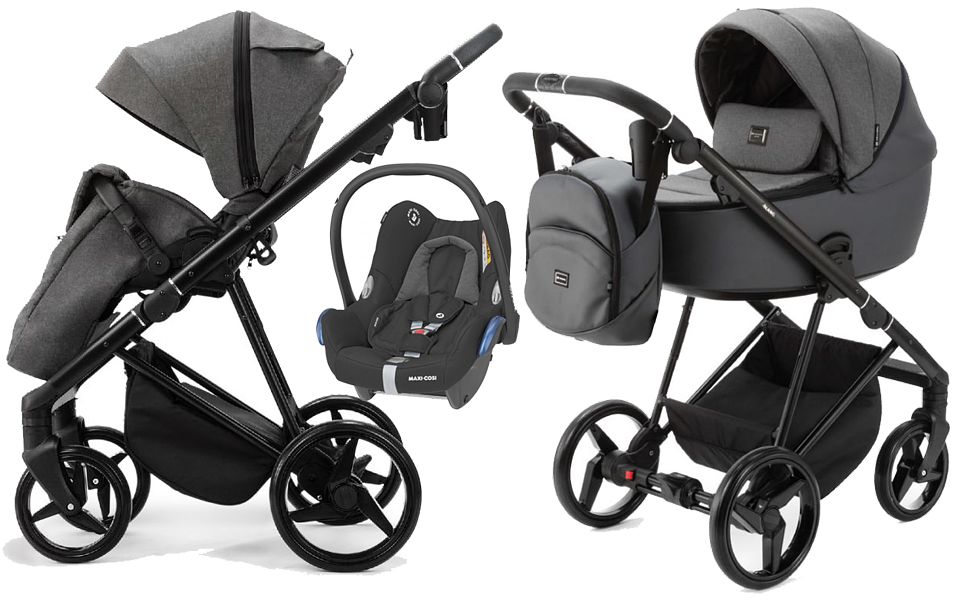 Adamex Blanc Lux 3in1 (pushchair + carrycot + Maxi-Cosi Cabrio car seat) 2023/2024 FREE DELIVERY
