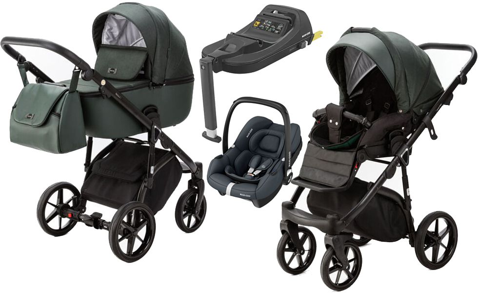 Adamex Nola 4in1 (pushchair + carrycot + Maxi-Cosi Cabrio i-Size car seat + base) 2024 FREE DELIVERY