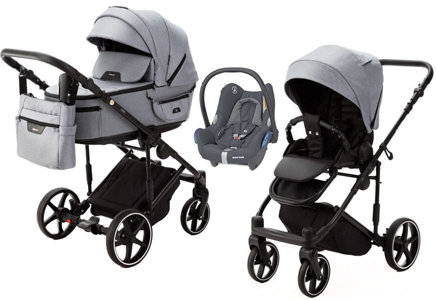 Adamex Zico New 3in1 (pushchair + carrycot + Maxi Cosi Cabrio car seat) 2024 FREE DELIVERY