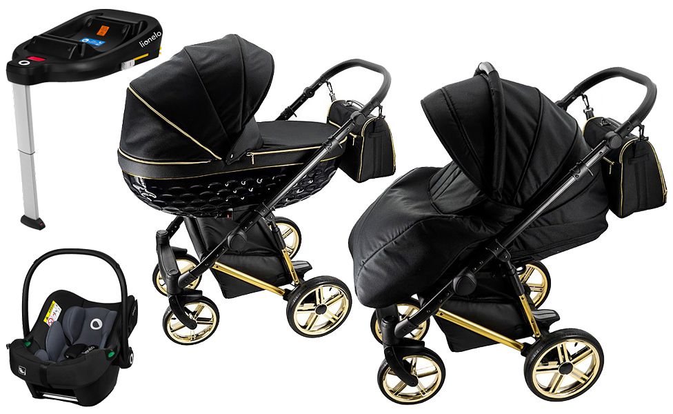 Adbor OXV-3D 4in1 ( pushchair + carrycot + Lionelo Astrid i-Size car seat + base i-Size) 2023/2024 FREE DELIVERY