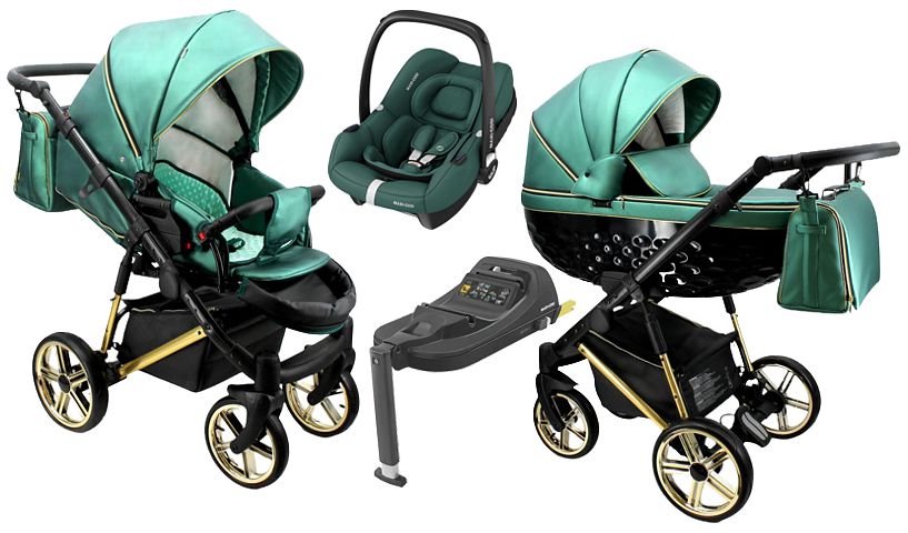 Adbor OXV-3D 4in1 ( pushchair + carrycot + Maxi Cosi CabrioFix I-Size car seat + isofix base I-size) 2023/2024 FREE DELIVERY