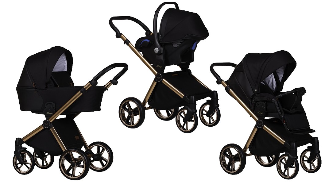 Baby Merc Mango 3in1 Limited Edition (Sportwagen + Tragetasche + Kite autositz mit Adapter) 2022/2023