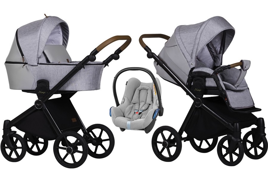 Baby Merc Mango 3w1 (spacerówka + gondola + fotelik Maxi Cosi Cabriofix) 2022/2023 KURIER GRATIS
