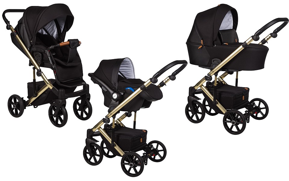Baby Merc Mosca 3in1 Limited Edition (pushchair + carrycot + car seat with adapters) 2022/2023