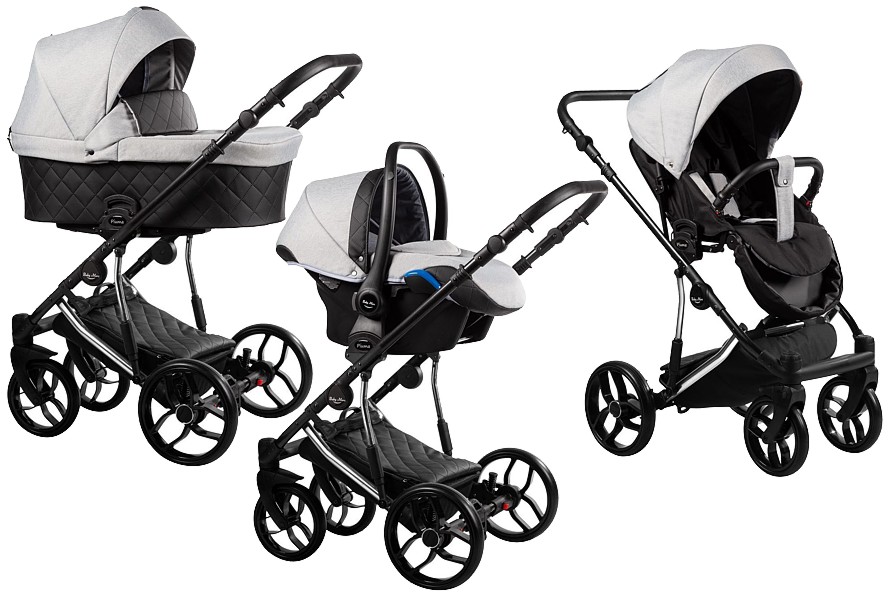 Baby Merc Piuma 3in1 Limited Edition (pushchair + carrycot + car seat with adapter) 2022/2023