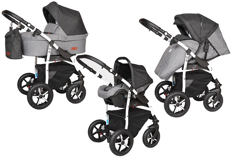 Baby Merc Q9 Plus 3in1 (Sportwagen + Tragetasche + Carlo Autositz mit Adapter) 2022/2023