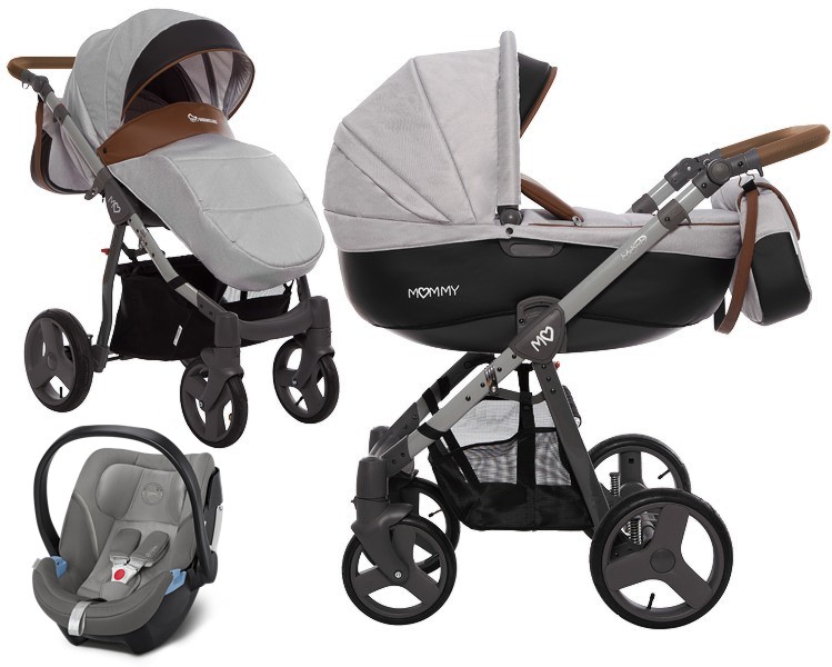 BabyActive Mommy 3in1 (Sportwagen + Tragetasche + Cybex Aton 5 Auto Sitz) 2023/2024 FREI VERSAND