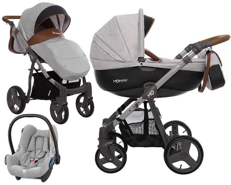 BabyActive Mommy 3in1 (Sportwagen + Tragetasche + Maxi Cosi Cabriofix Auto Sitz) 2023/2024 FREI VERSAND