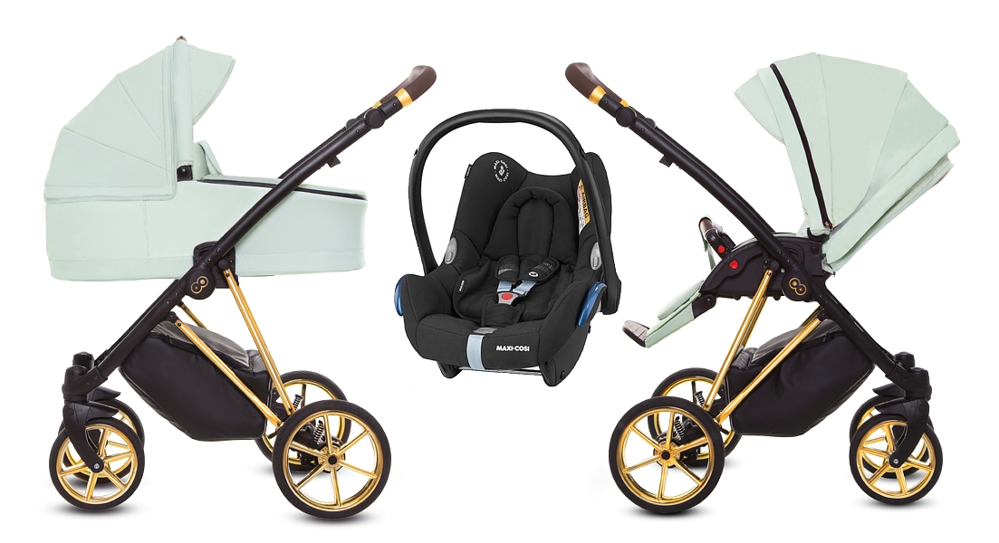 BabyActive Musse Ultra 3in1 (pushchair + carrycot + Maxi Cosi Cabriofix car seat) 2023/2024 FREE DELIVERY